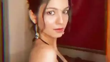 KANAK MISHRA DESI BABE SEXY IN BLACK SAREE