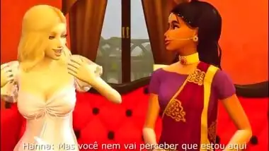 IRMÃO E PAI INDIANOS COMEM ESTRANGEIRA LOIRA E NOVINHA | IRMÃO E IRMÃ INDIANOS COMPARTILHAM O MESMO QUARTO | SEXO INDIANO | THE SIMS 4