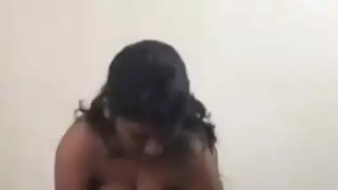 Hot SriLankan girl solo nude dressing
