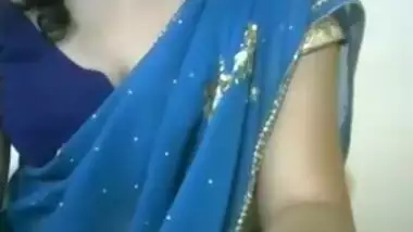 Shy Indian Teen flashes nice tit in webcam