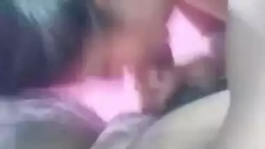 Desi girl blowing the cock