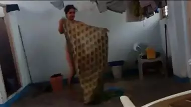 bhabhi secretly filmed after shower changing