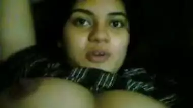 Indian girl shows boobs and pussy