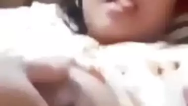 Lecherous Bangladeshi wife reveals her Desi XXX tits on video call