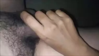 Wife playing with hubby cock