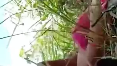 Beautiful girl fucking in jungle