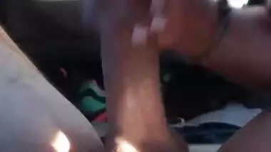 Indian GF hardcore blowjob to her boyfriend in car