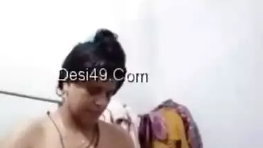 Attractive Indian BBW woman relaxes in the XXX shower fully naked