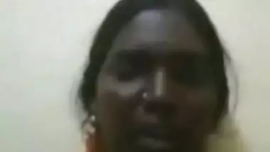 Desi Tamil aunty video call with husband