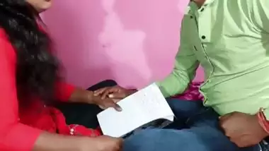 Indian teacher fucked Disha by calling her home on the pretext of tuition in Clear Hindi voice