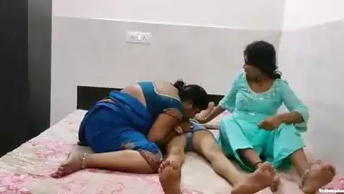 Desi incest threesome sex with wife and saali