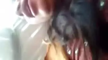 Northindian hot Girl's hairy Pussy fucked by BF in CAR