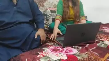 indian sister caught watching porn on laptop by her stepbrother and fucked in all holes with clear hindi voice full dirty talking