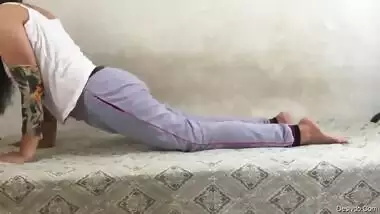 Desi girl Simran Sex after yoga and lots of cum