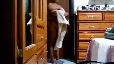 Peeking on my Indian Stepmom in Shower