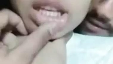 desi couple smooch and boob suck on video call