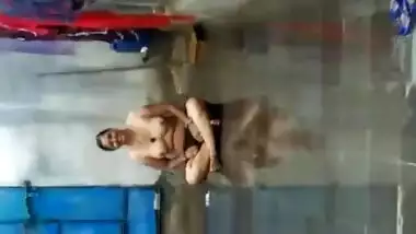 Topless Indian woman doesn't mind acting on camera like a porn performer