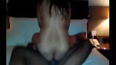 Desi cuckold hubby records as wife rides a black guy