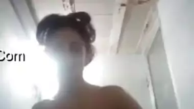 Busty Desi woman shows off her XXX tits and vagina from different angles