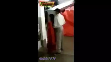 Indian Big Ass Aunty In Red Saree Fucked By Boss