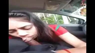 AVP college girl Sheetal’s blowjob to lover in car