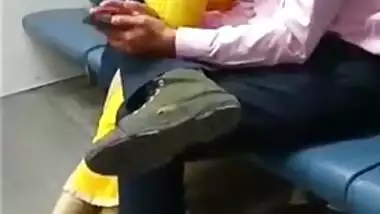 22 lovers making out in local train