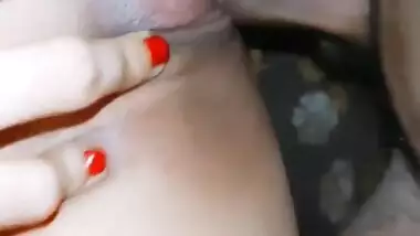 Firm boobs girlfriend riding boyfriend dick