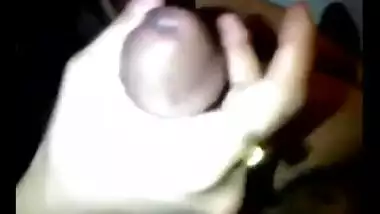 Hot aunty milking penis till he cums