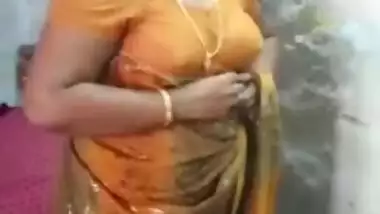 South Aunty Stripping Saree