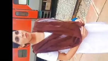 Indian College girl Fucked in Railway station