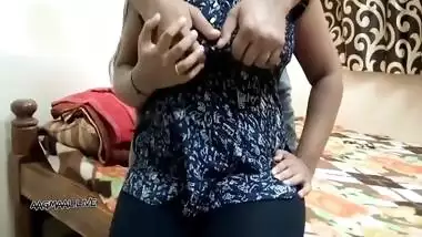 Indian Mom And Son Having Fun