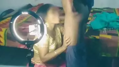 Indian Desi Pornstar Couple Recording Their Homemade Video For