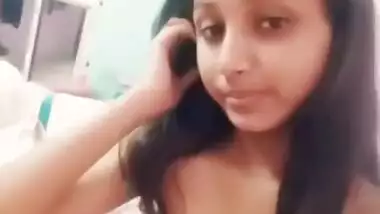 Sexy Bengali teen girl showing her virgin figure