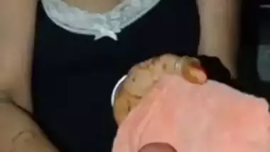 MILF jerking big dick of husband friend viral sex